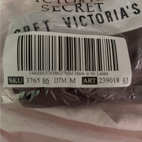 Victoria’s Secret cotton logo thong dark taupe size medium - Picture 3 of 3